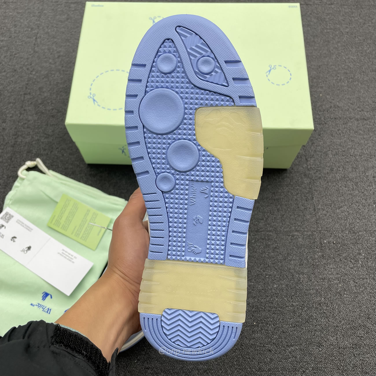 Off‑white Out Of Office Low White Light Blue Omia189 C99lea00 10140 (9) - www.newkick.vip